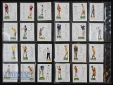 Complete Set of John Player & Sons ‘Golf’ Cigarette cards (25/25) c1939 - large format featuring