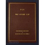 Rare 1987 Ryder Cup Golf VIP Signed Programme - held at The Muirfield Village Golf Club, Ohio and