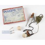 ‘SmakBak Captive Golf’ Golf Practice aid within original red box, two balls, two pegs, string and