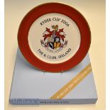 Scarce 2006 Ryder Cup Commemorative Wedgwood Bone China Plate – with K Club Crest, gilt rim and in