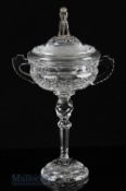 1987 Ryder Cup Waterford Cut Crystal Twin Handled Trophy Presented to Gordon Brand Jnr cover