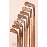 8x Juvenile putters featuring T Tait St Andrews, indistinct North Berwick putter, The An Co