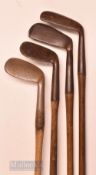 3x various anti-shank irons featuring a W Mitchell Leatherhead key mark special wing toed anti shank