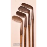 3x various anti-shank irons featuring a W Mitchell Leatherhead key mark special wing toed anti shank