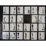 1939 John Player & Sons ‘Golf’ Cigarette cards large format, missing No.10, featuring various