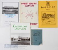 Assorted Golf Handbooks – to incl 1969 Tyneside Ryton-On-Tyne GC, Eaglescliffe GC, Morpeth GC