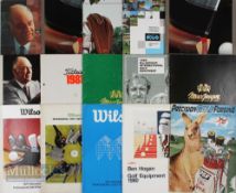 25x Assorted 1970s/80s Golf Equipment Catalogues incl’ Hogan, MacGregor, Titleist, Wilson, Dunlop