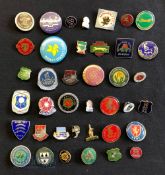 Collection of Cricket Club Enamel Pin Badges to include Gloucestershire, Yorkshire, Warwickshire,