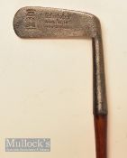 A Compston 100% patent putter with Scottish Hand forged blade putter with a pronounced St Andrews