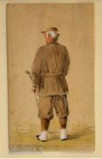 THOMAS HODGE – (b.1827 – d.1907) - St Andrews Personality water colour sketch – unattributable