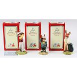 3 Royal Doulton Golfing Bunnykins Figures – Bogey Bunnykins DB32, Caddie Bunnykins DB271 and