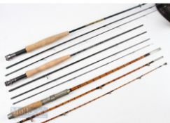 Airflo Delta Plus Carbon 7ft 3 Piece Fly Rod line 3/4# with very light use, with a Keeper carbon
