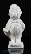 Grafton China The Colonel Crested Ware Figure – with Dumfries crest to rear, makers mark to base,