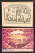 The Australian Cricketers depicting the Australian touring cricket team of 1882. Left to right: S.