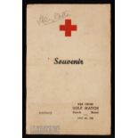Scarce Multi-Signed 1940 Bristol Golfer’s Red Cross Golf Souvenir Programme featuring signatures