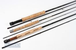 3x Fly Rods – Shimano Nexave 905 9ft 2 piece, line 5, appears unused with mcb, Lathkill Tackle The