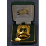 Rare 2006 Ryder Cup 10ct gold plated and emerald green enamel money clip given to players and