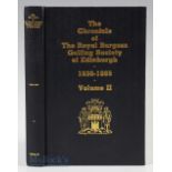 Shearer Borthwick – “The Chronicle of the Royal Burgess Golfing Society of Edinburgh Vol. II 1935-