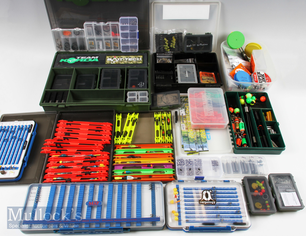 Carp Fishing Tackle Accessories – incl 50+ rigs, 14 float rigs, weights, lines, hooks, line bite