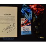 Motor Racing – Mark Webber Signed Book a SB book with signature internally, plus a selection of
