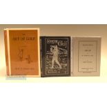 Collection of “Classics of Golf” books (3) – Horace Hutchinson “Hints on Golf” first publ’d in