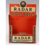 Interesting Radar Golf Ball Shop Display Stand – to hold golf ball cartons – overall 11.25” x 7.