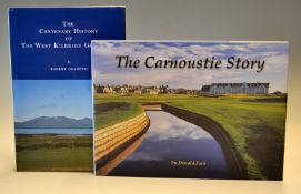 2x Famous Scottish Golf Club History Books – Donald Ford signed ltd ed “The Carnoustie Story” 1st