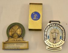 Gordon Brand 1978 Fiji World Amateur Golf Council Enamel Badge with paper name card, with a 73rd