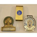 Gordon Brand 1978 Fiji World Amateur Golf Council Enamel Badge with paper name card, with a 73rd