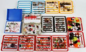 8x Fly Boxes and Trout Flies containing 300+ wet, dry and beadhead flies, housed in 5x Selectafly