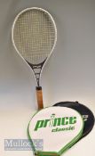 3x Prince Tennis Rackets c1980s - 2x Classic Rackets, one missing head cover with splits to tongue