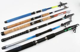 6x Assorted Telescopic Rods – Grauvell 1.8m 3 section 40-50grm, FTD 300 3mt 6 section cw100-300g and
