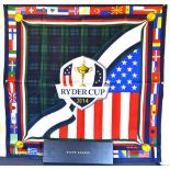 Fine 2014 Ryder Cup Ladies Pure Silk Scarf – by Ralph Lauren given to players and officials partners
