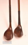 2x late scare neck woods – W Kay Macclesfield brassie with full brass soleplate and C Gibson
