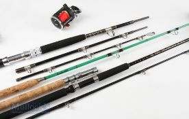 2x Sea Demon Boat Rods – 7ft 4 piece with Fladen Warbird ball bearing reel and 30lb 6ft 6in 2 piece,