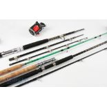 2x Sea Demon Boat Rods – 7ft 4 piece with Fladen Warbird ball bearing reel and 30lb 6ft 6in 2 piece,