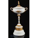 Extremely Rare 1987 Ryder Cup Ceramic Trophy produced by Cybis USA to commemorate the event - a