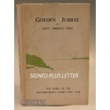 Interesting signed Ladies Golf Book and Related Ephemera – “Golden Jubilee – The Story of The