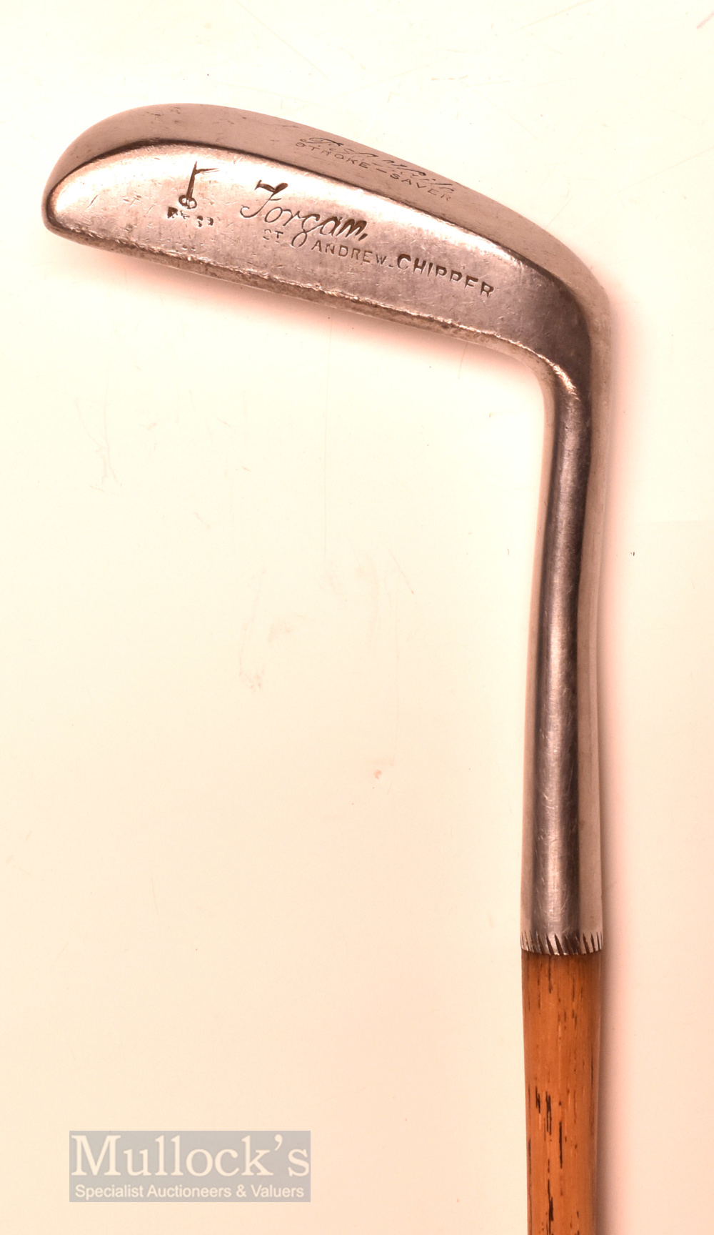 Interesting Forgan St Andrews “P A Vaile Stroke Saver” chipper – wide broad sole head and fitted