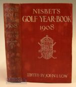Nisbet’s Golf Year Book 1908 - Vol.4 edited by John L Low - published by James Nisbet & Co