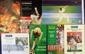 Cricket Mixed Programme and Ticket Selection – incl 1994 England v South Africa first test and