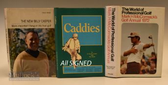 3x Interesting Signed Golf Books – Billy Casper (3x major winner and 71x PGA tour wins) and Johnny