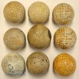 10x various used bramble, square mesh and dimple golf balls – ‘The Colonel’ Bramble Pattern some