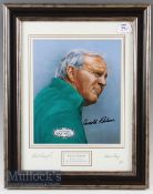 Bill Waugh and Arnold Palmer Signed Artist Proof No.1– entitled ‘Arnold Palmer Winner of Seven Major