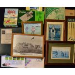 Golf related mixed items to include Plot Golf Game, golfer’s scorecard and accessory pack, The abbey