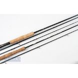 2x Carbon Fly Rods (2) – Greys GRX Carbon 10ft 3 piece, line weight 6/7, light use with mcb plus Abu