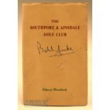 Southport and Ainsdale Golf Club Handbook signed by Bobby Locke – by Robert H K Browning c1953