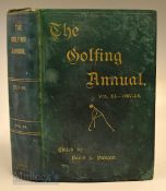 The Golfing Annual 1897-98 Vol XI. edited by David S Duncan, published London Horace Cox, 8th