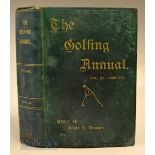 The Golfing Annual 1897-98 Vol XI. edited by David S Duncan, published London Horace Cox, 8th