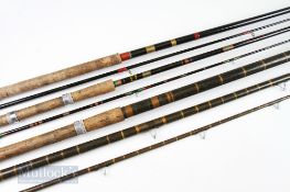3x Fishing Rods – unnamed 15ft 3 piece match rod with agate lined butt / tip rings, with a Anthont